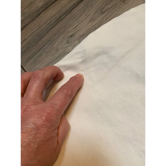 L.L. Bean Women’s 16 Petite Cream Cotton OXK49 Cropped Pants Tiny Stain - Picture 2 of 7